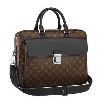 Buy Replica Louis Vuitton Monogram Macassar Canvas Soft Briefcase M56719